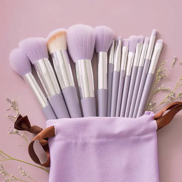 Miss Luminosa™ 13pc Makeup Brushes Set With Pouch