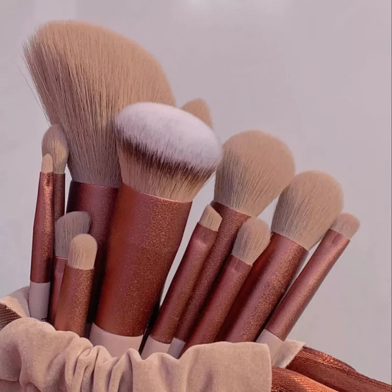 Miss Luminosa™ 13pc Makeup Brushes Set With Pouch